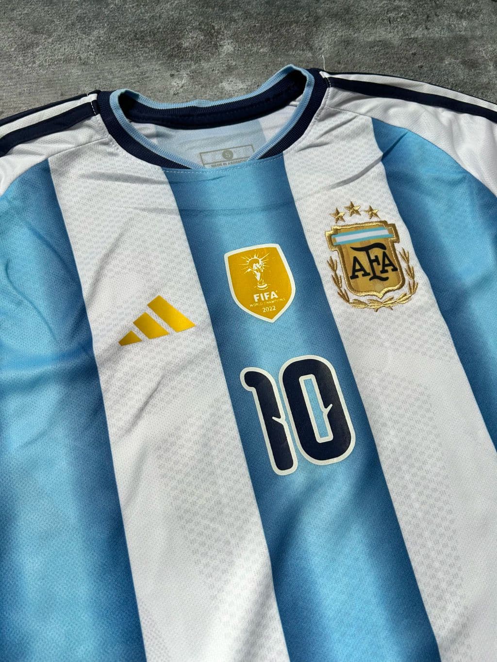 Camiseta Titular Bordada c/Messi s/Messi
