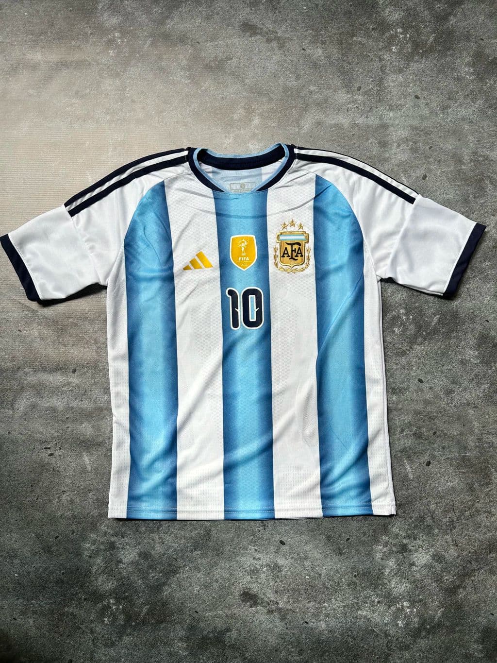 Camiseta Titular Bordada c/Messi s/Messi