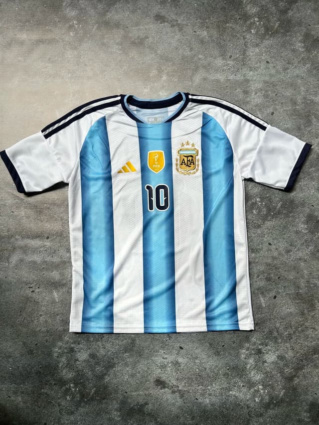 Camiseta Titular Bordada c/Messi s/Messi